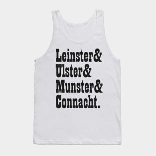 Ireland Provinces Names List Tank Top